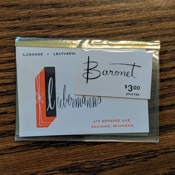 Vintage 1960s Embroidered Clutch Deadstock Baronet - Picture 3 of 7